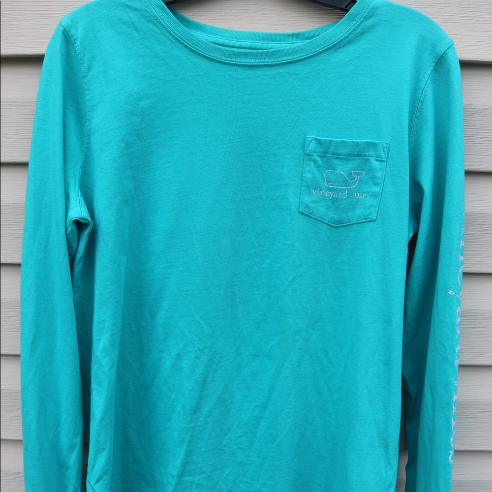 Blue long sleeve shirt